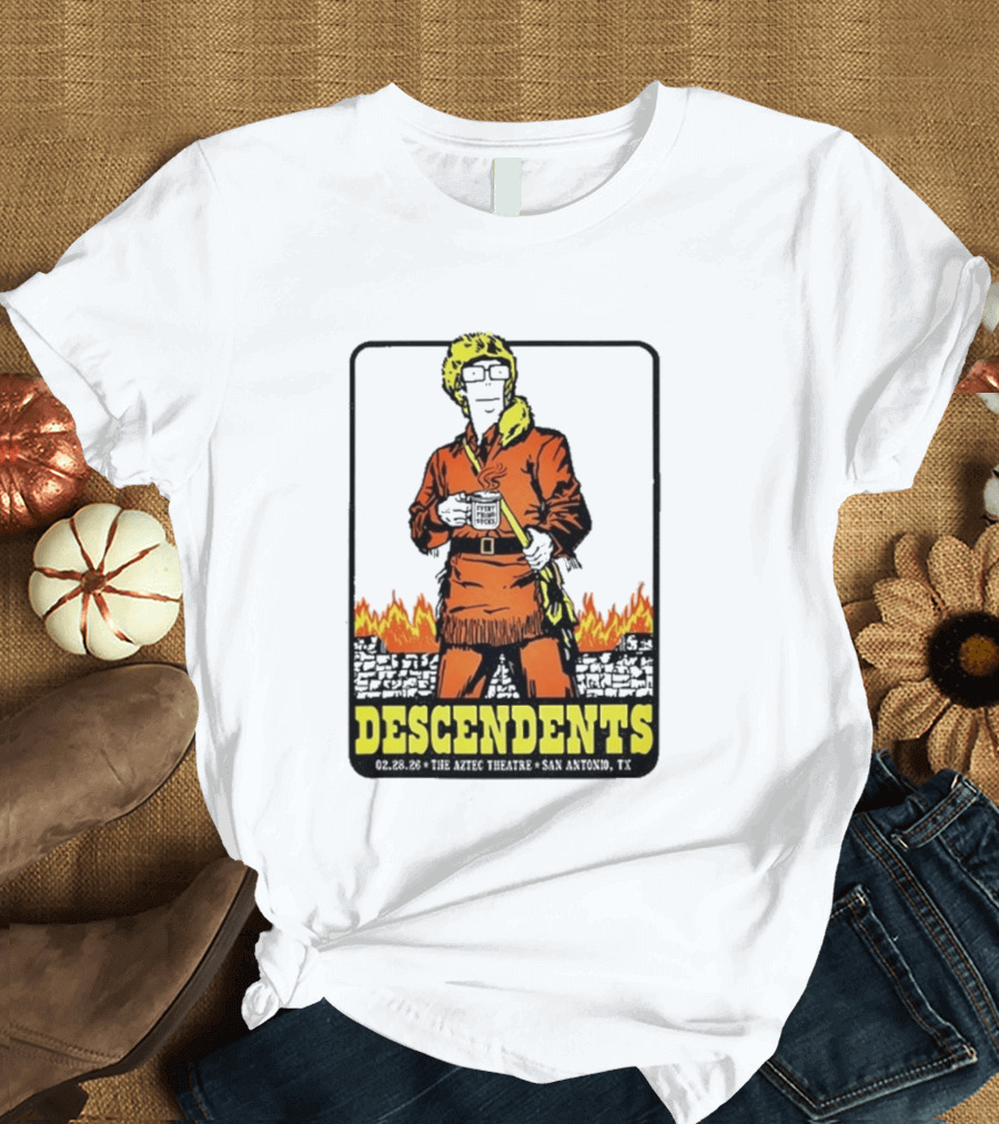 Descendents Coffee Aztec Theatre San Antonio Feb 28 2026 T-Shirt