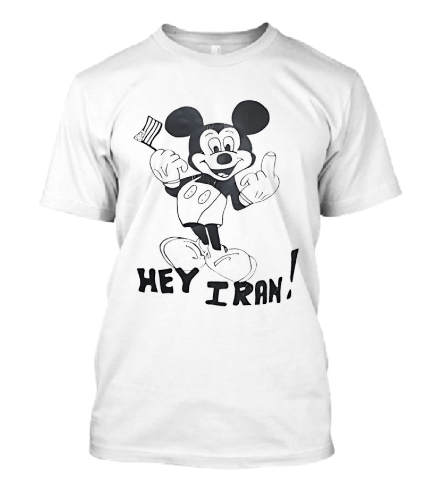 Hey Iran Mickey Mouse T-Shirt