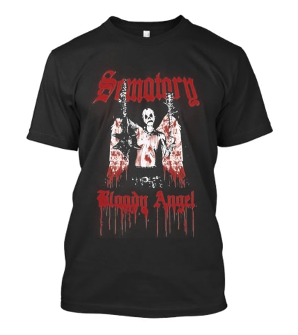 Sematary Bloody Angel Horror Gothic Red Aesthetic T-Shirt