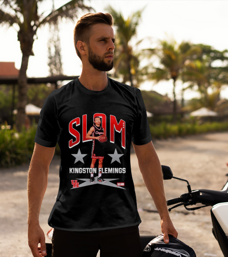 Kingston Flemings SLAM Cover Houston Cougars UH Coogs H Town T-Shirt
