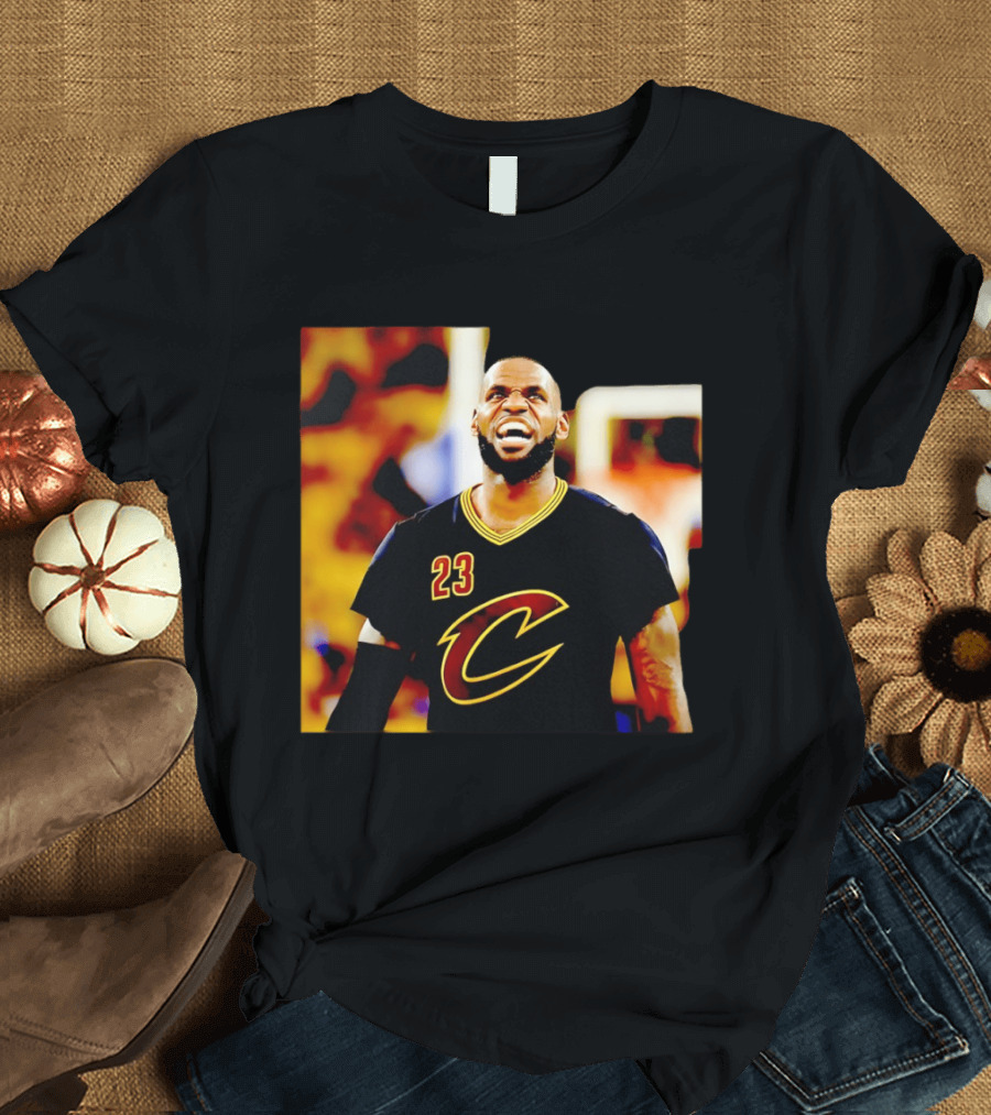 LeBron James Cleveland Cavaliers 23 Iconic Basketball Image T-Shirt