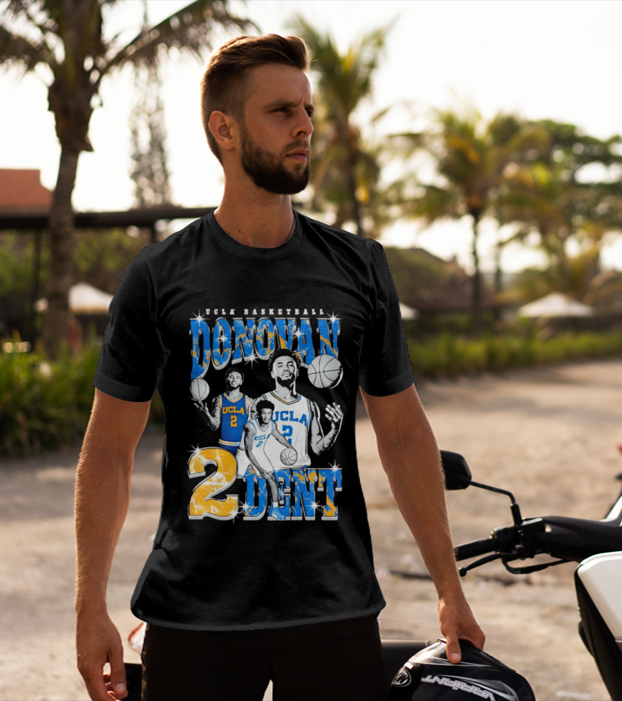 Donovan Dent 2 UCLA Bruins Basketball Player Vintage Team Spirit T-Shirt
