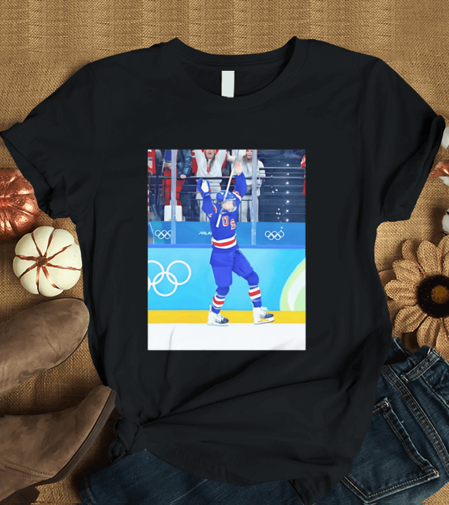 Megan Keller USA Women's Ice Hockey 2026 Olympics Celebration T-Shirt