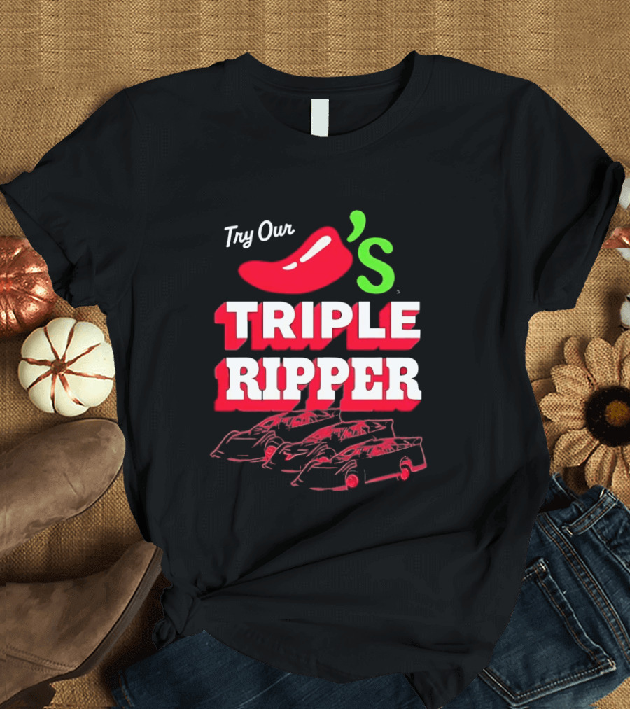 Try Our Chili's Triple Ripper Racing Cars T-Shirt