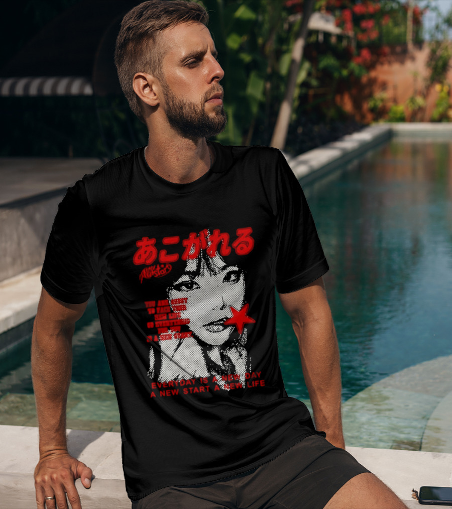 Girl Japan Everyday Is A New Day New Start New Life T-Shirt