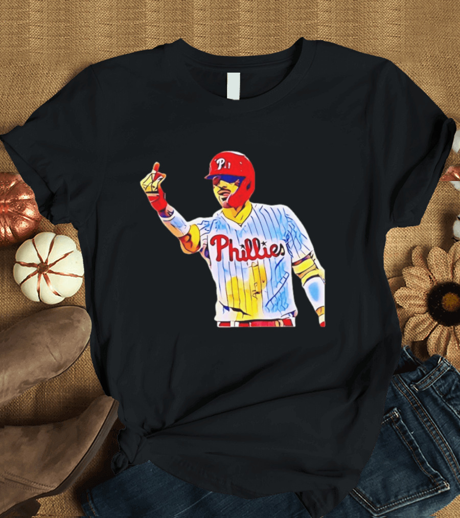 Philadelphia Phillies Nick Castellanos Gesture Baseball Moment T-Shirt