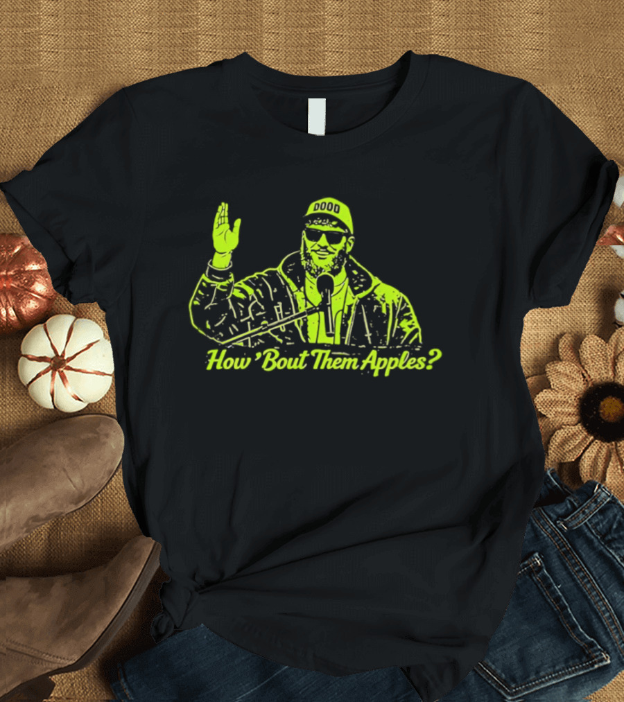 How 'Bout Them Apples Iconic Sunglasses And Microphone T-Shirt