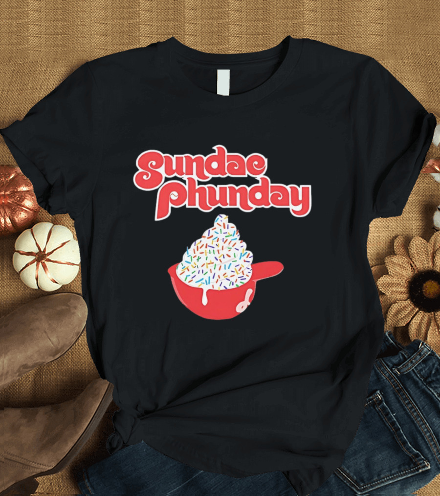 Philadelphia Phillies Sundae Phunday Ice Cream Helmet Sprinkle Delight T-Shirt