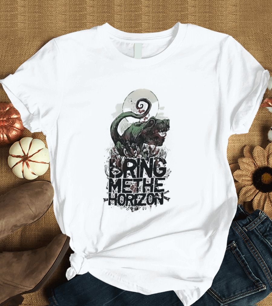 Dinosaur Bring Me The Horizon Spiral Tail T-Shirt