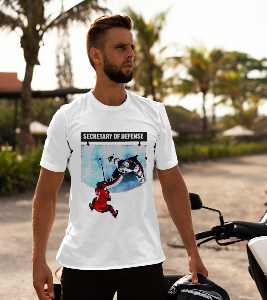 Secretary Of Defense USA Hockey Goalie Epic Save Faceoff T-Shirt