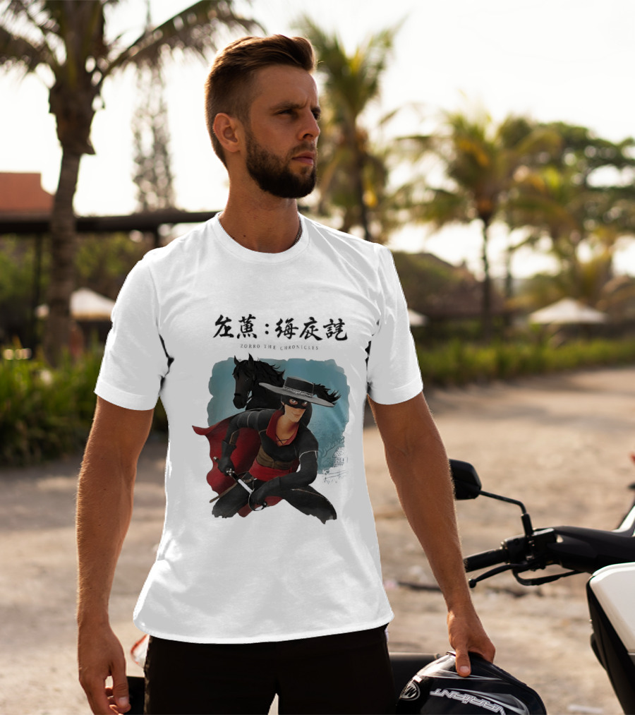 Zorro The Chronicles Heroic Adventure And Black Horse T-Shirt