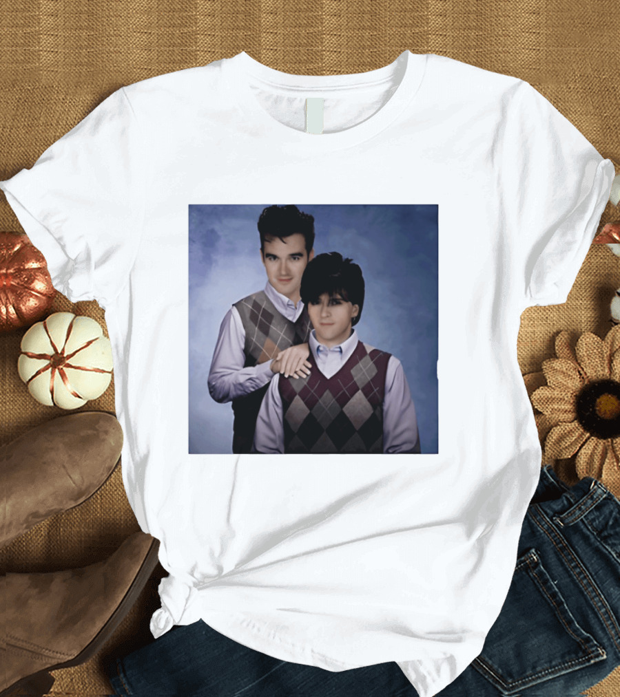 Morrissey Moz Johnny Marr Argyle Sweater Step Brothers T-Shirt