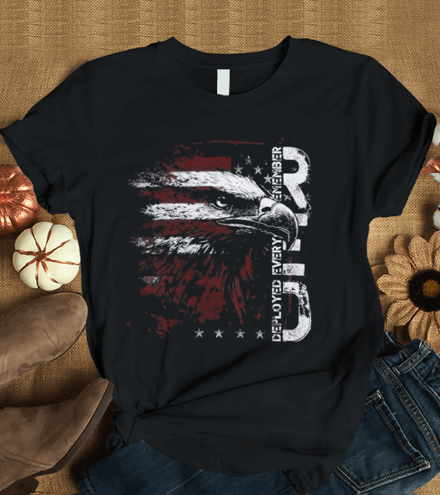 R.E.D. Eagle Deployed Remember Every Friday Honor Veteran Patriot America T-Shirt
