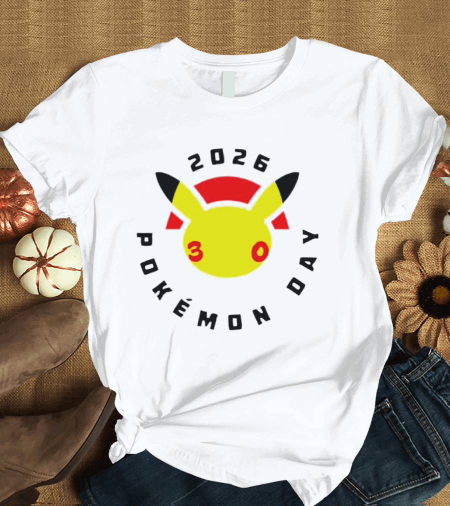 2026 Pokémon Day 30th Anniversary Pikachu T-Shirt