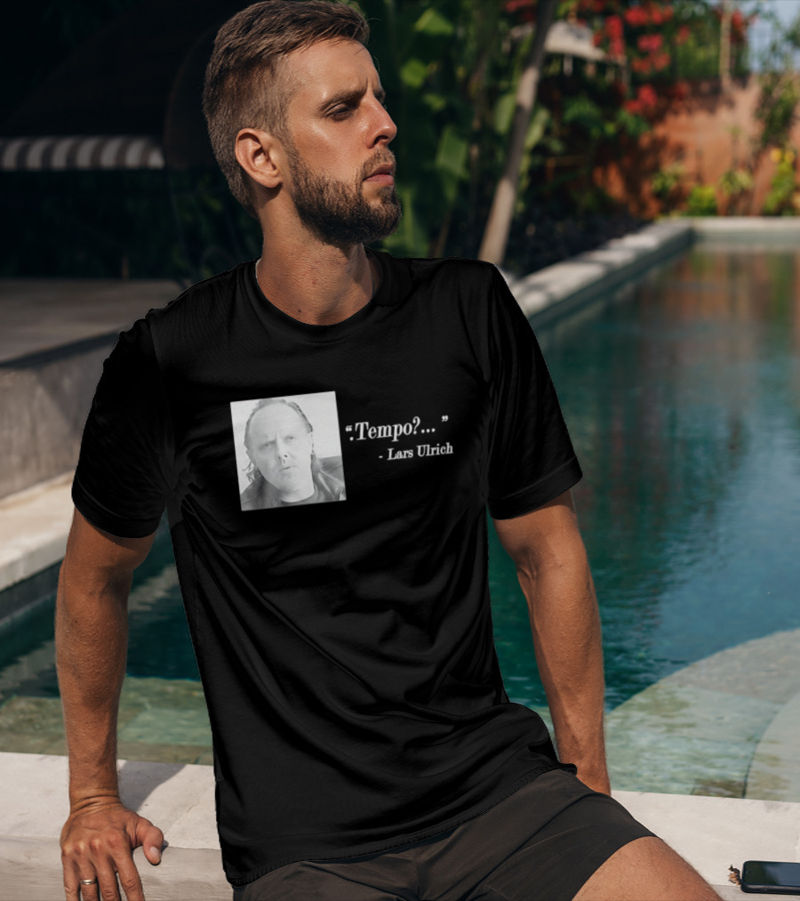 Lars Ulrich Tempo Vintage Style Photo T-Shirt
