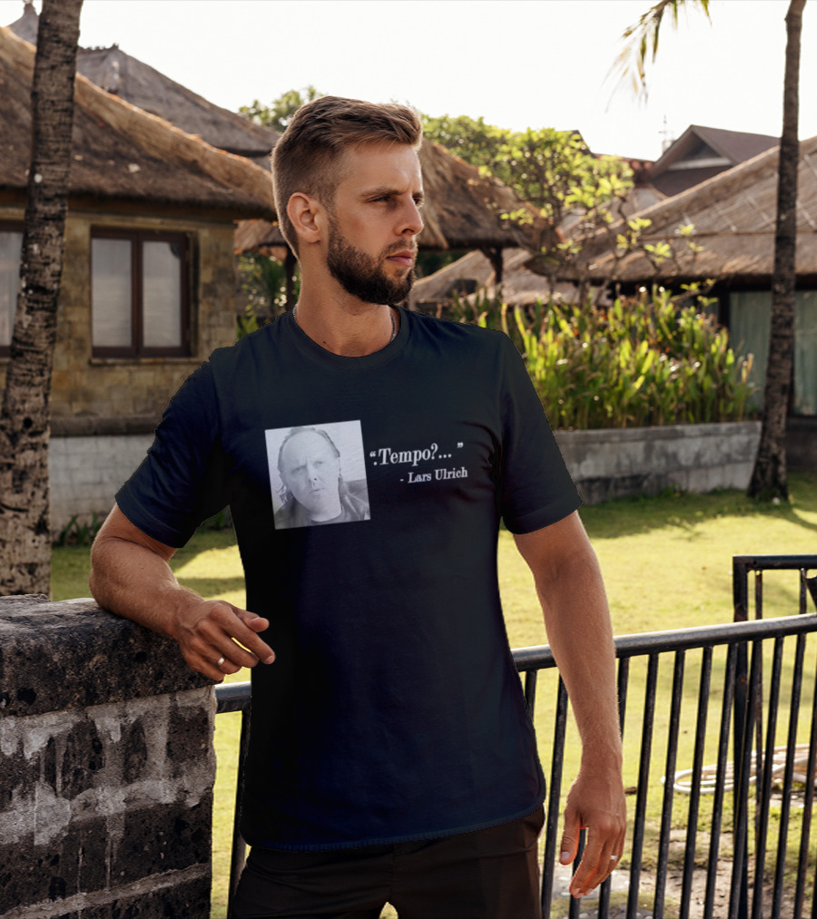 Lars Ulrich Tempo Vintage Style Photo T-Shirt