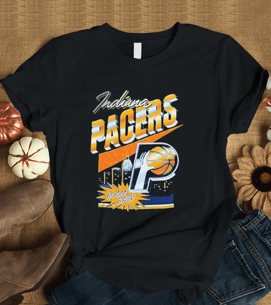 Indiana Pacers Boom Baby Basketball City T-Shirt