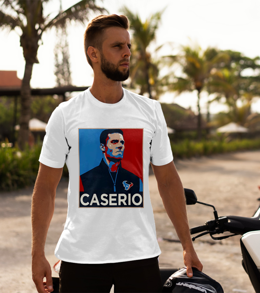 Caserio Houston Texans Bold Red Blue T-Shirt