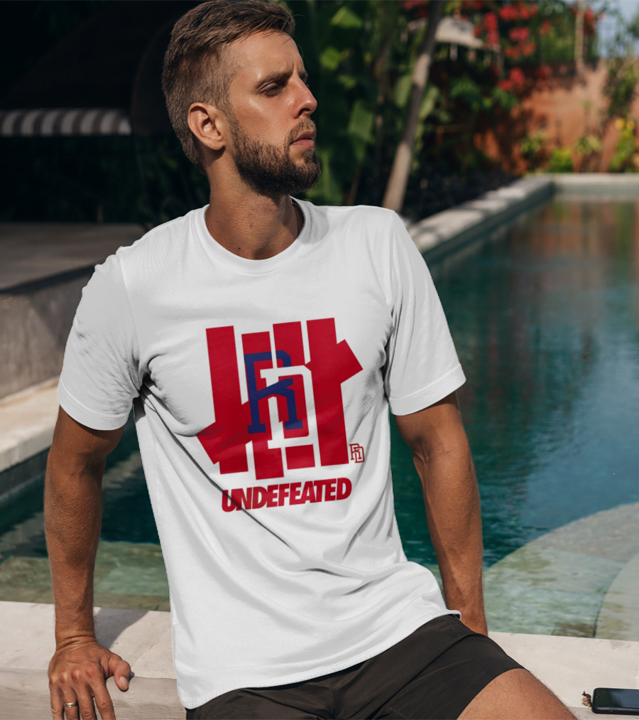 Dominican Republic Baseball RD Undefeated Red Blue T-Shirt