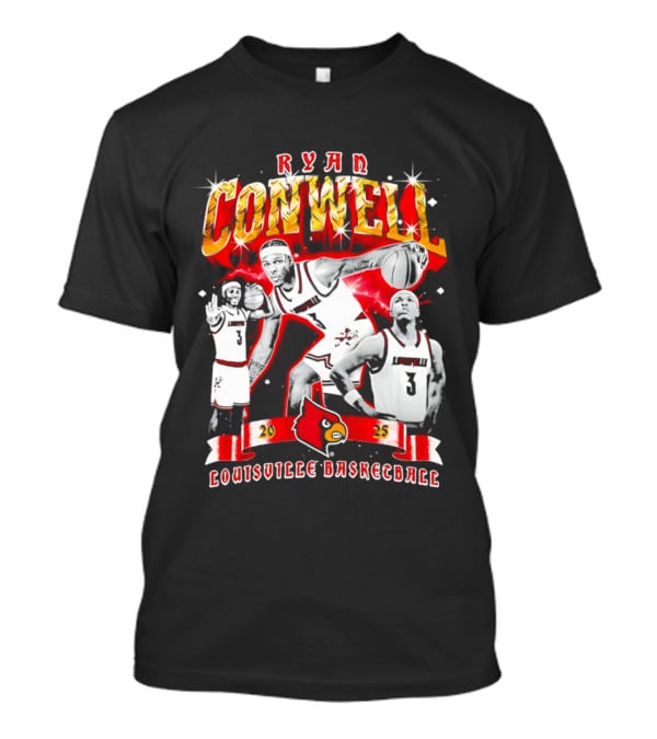 Ryan Conwell Louisville Basketball 2023 Cardinals 90s T-Shirt