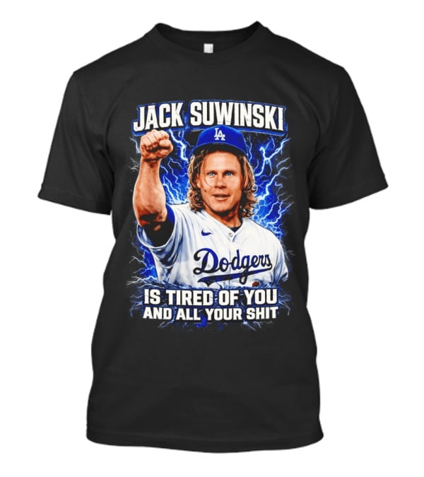Jack Suwinski Dodgers Inspired Lightning T-Shirt