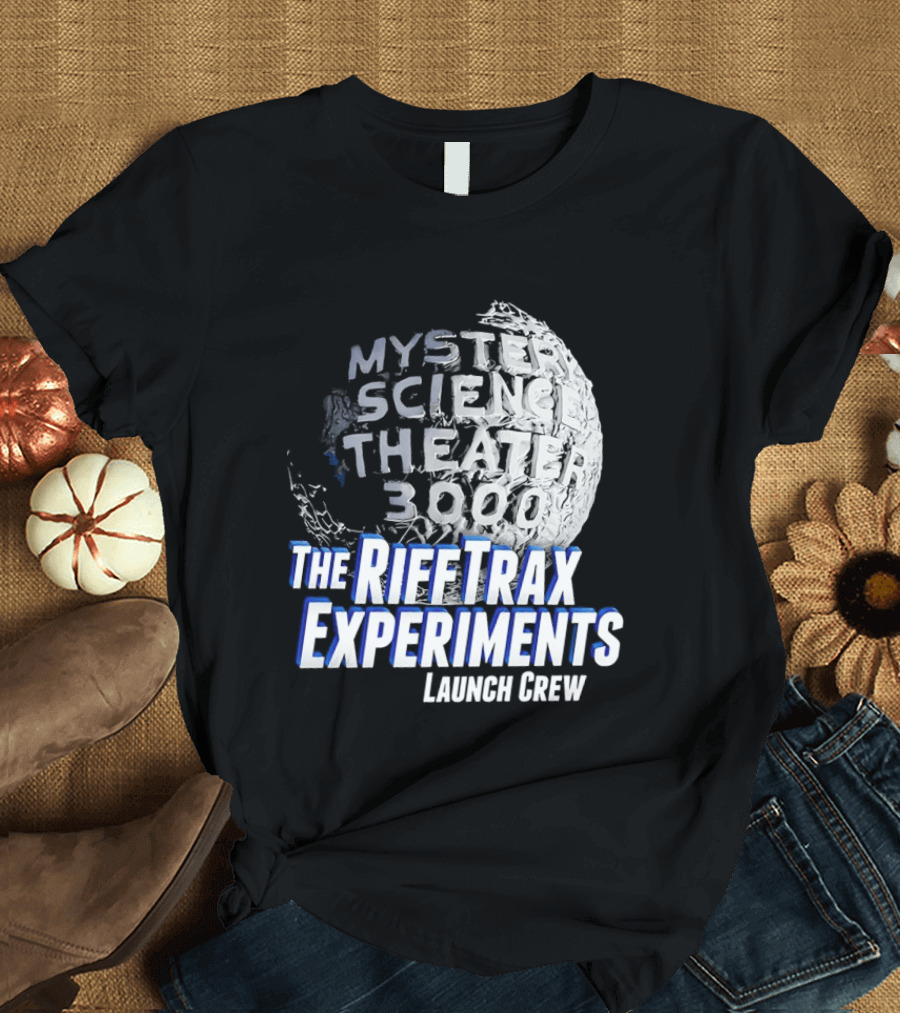 Mystery Science Theater 3000 The Rifftrax Experiments Launch Crew T-Shirt
