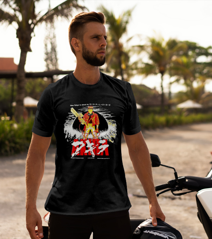 Akira Neo Tokyo Is About To Explode Iconic Anime Art Kaneda Explosion Scene T-Shirt