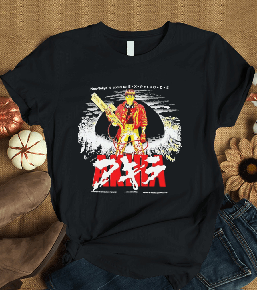 Akira Neo Tokyo Is About To Explode Iconic Anime Art Kaneda Explosion Scene T-Shirt
