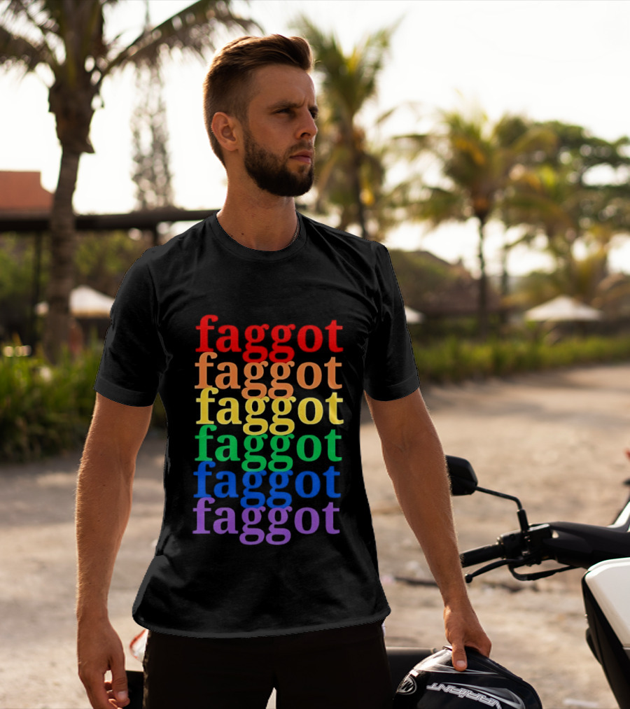 Faggot LGBT Flag T-Shirt