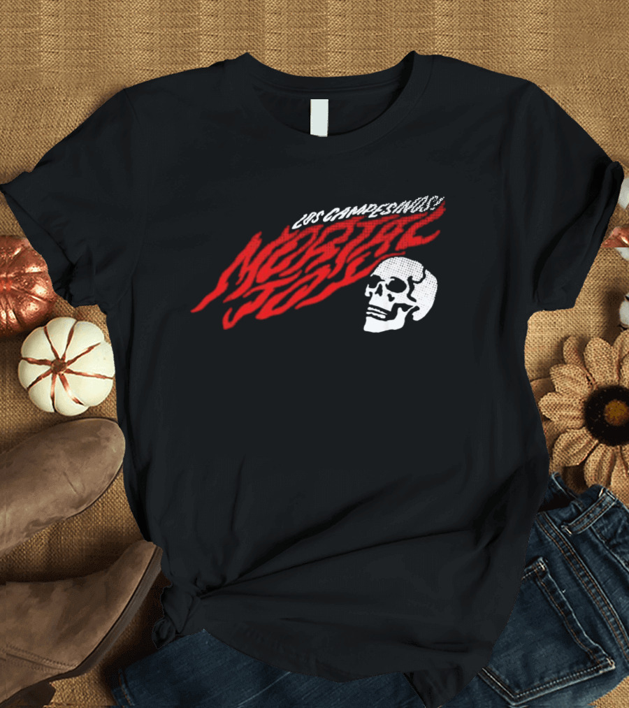 Los Campesinos Mortal Joy Tour Skull Flame T-Shirt