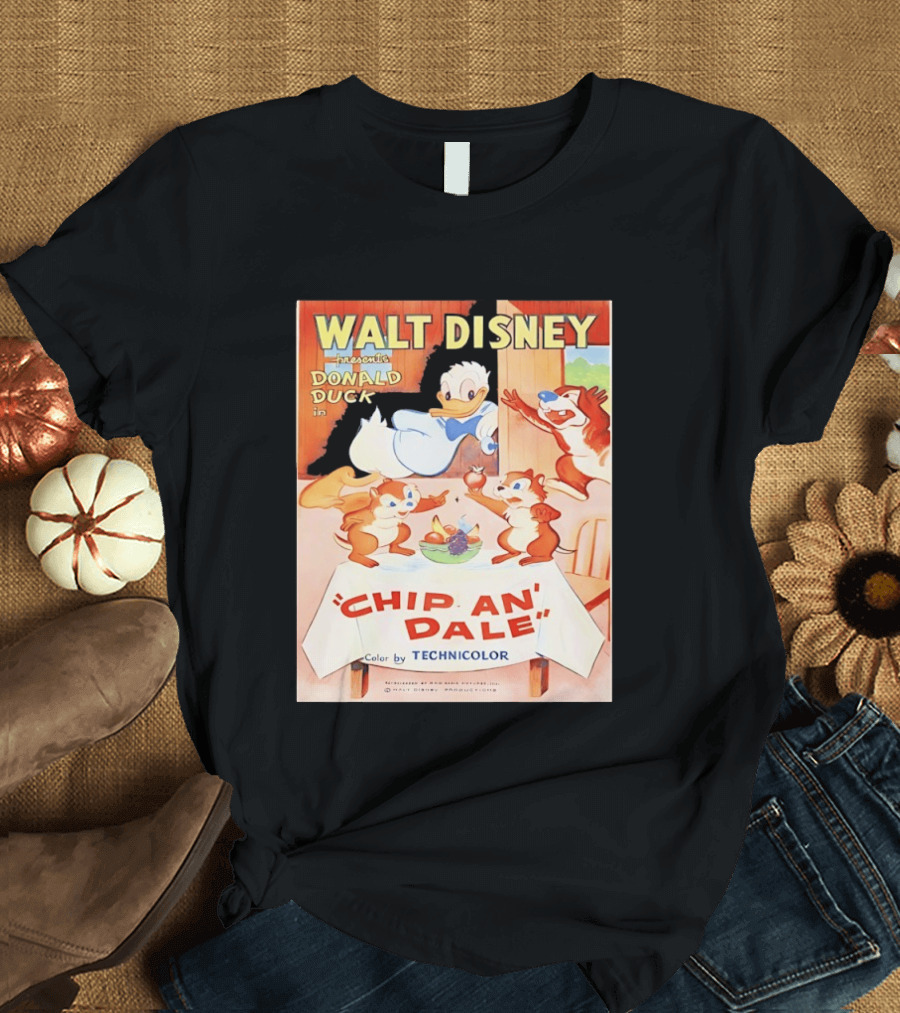 Walt Disney Presents Donald Duck In Chip An Dale Color By Technicolor T-Shirt