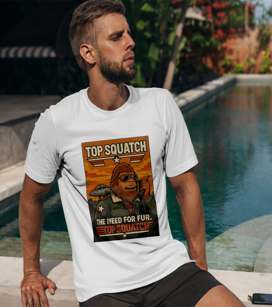 Top Squatch The Need For Fur Top Squatch Aviation T-Shirt