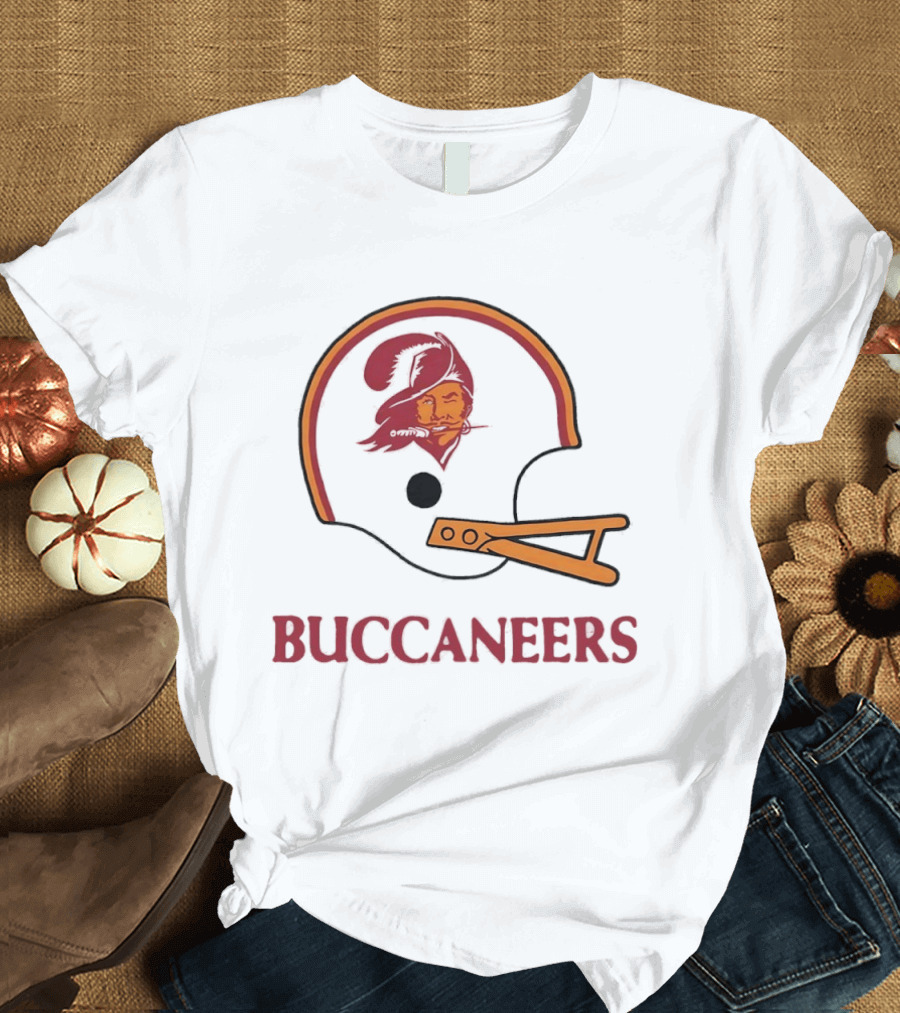 Tampa Bay Buccaneers Helmet Retro Style Buccaneer T-Shirt