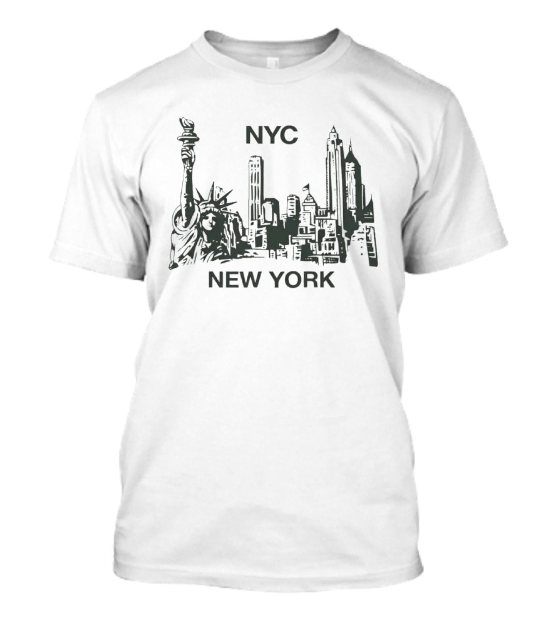 NYC New York Skyline Statue Of Liberty Icon Landmarks T-Shirt