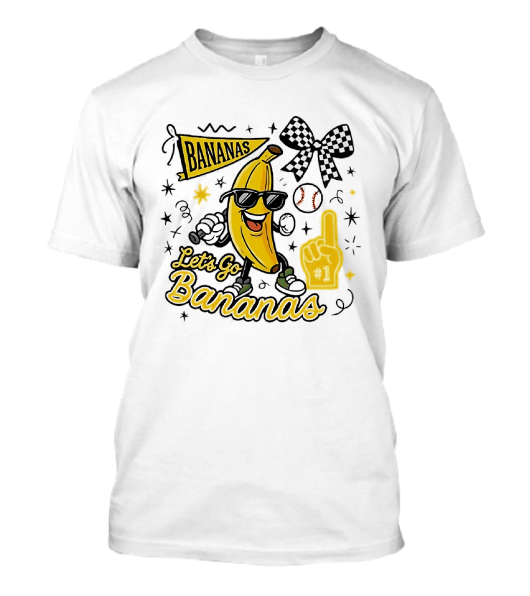 Let's Go Bananas Savannah Bananas Baseball Fun Fan Gear T-Shirt