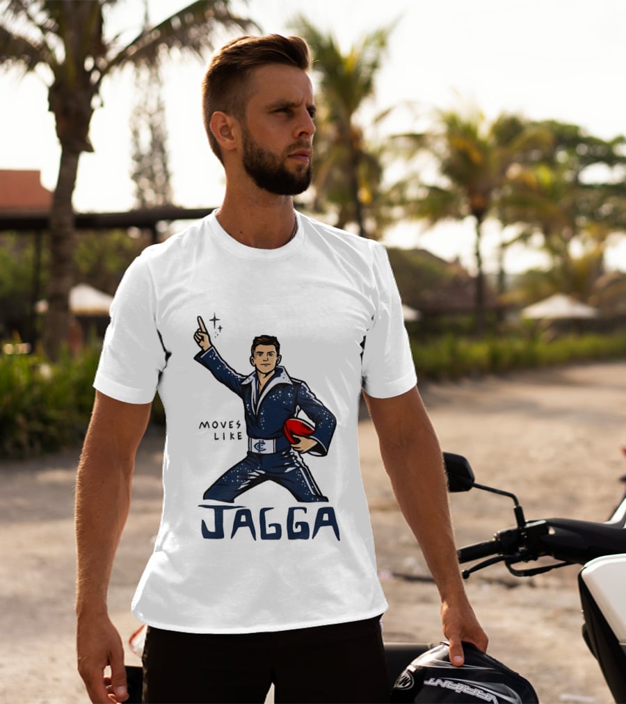 Jagga Moves Like Elvis Presley Carlton Football T-Shirt