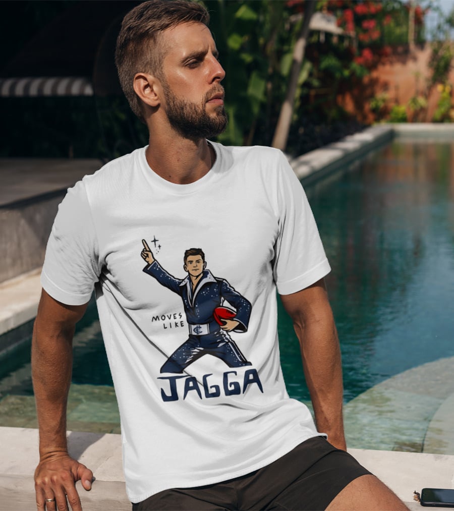 Jagga Moves Like Elvis Presley Carlton Football T-Shirt