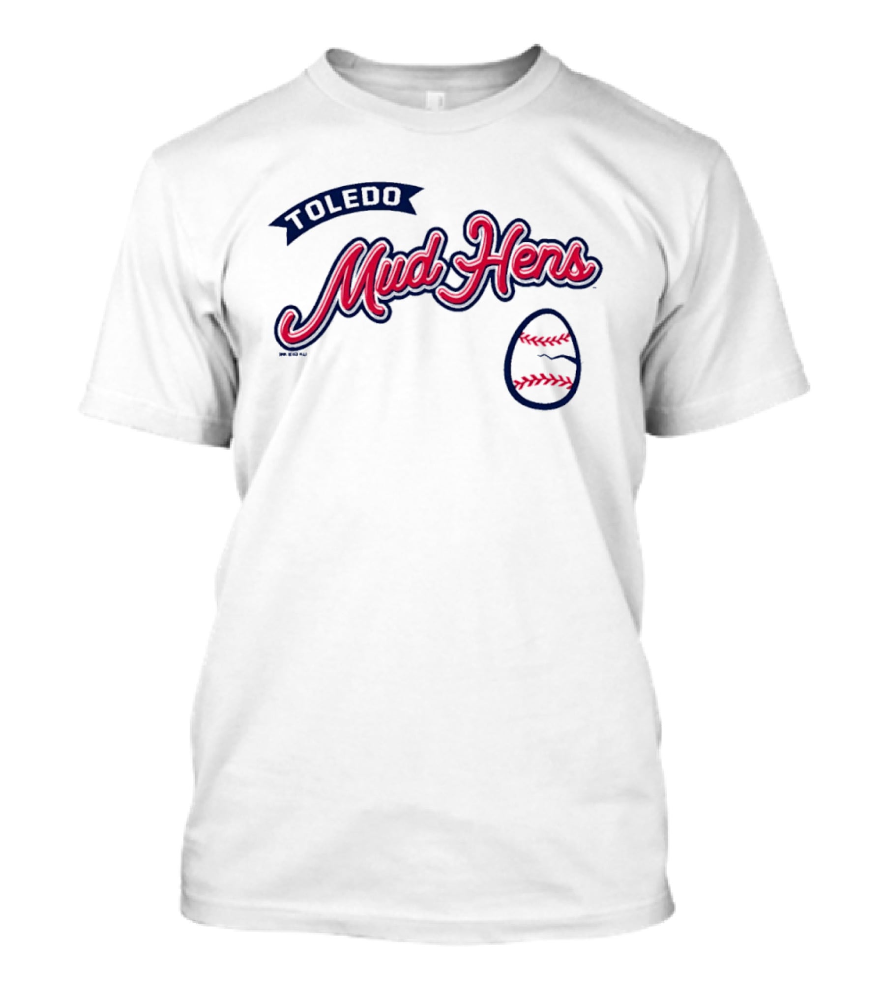 Toledo Mud Hens Baseball Egg Shape Team T-Shirt