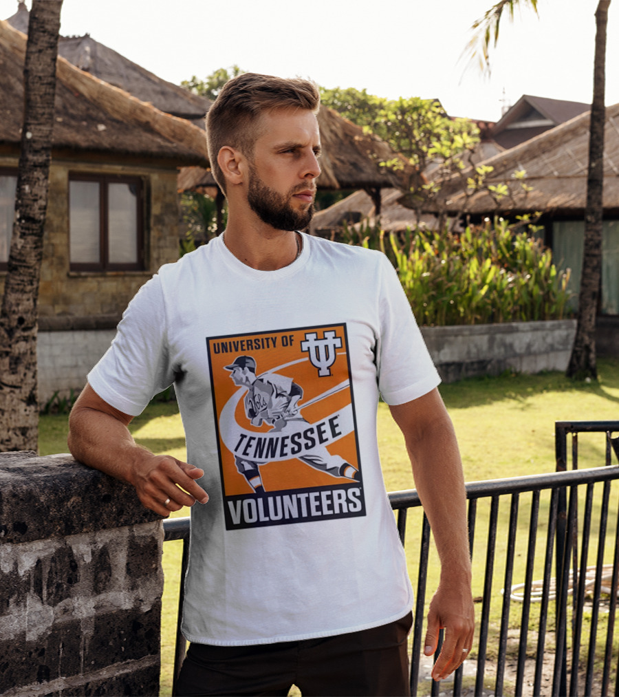 University Of Tennessee Volunteers Baseball Batter Icon UT T-Shirt