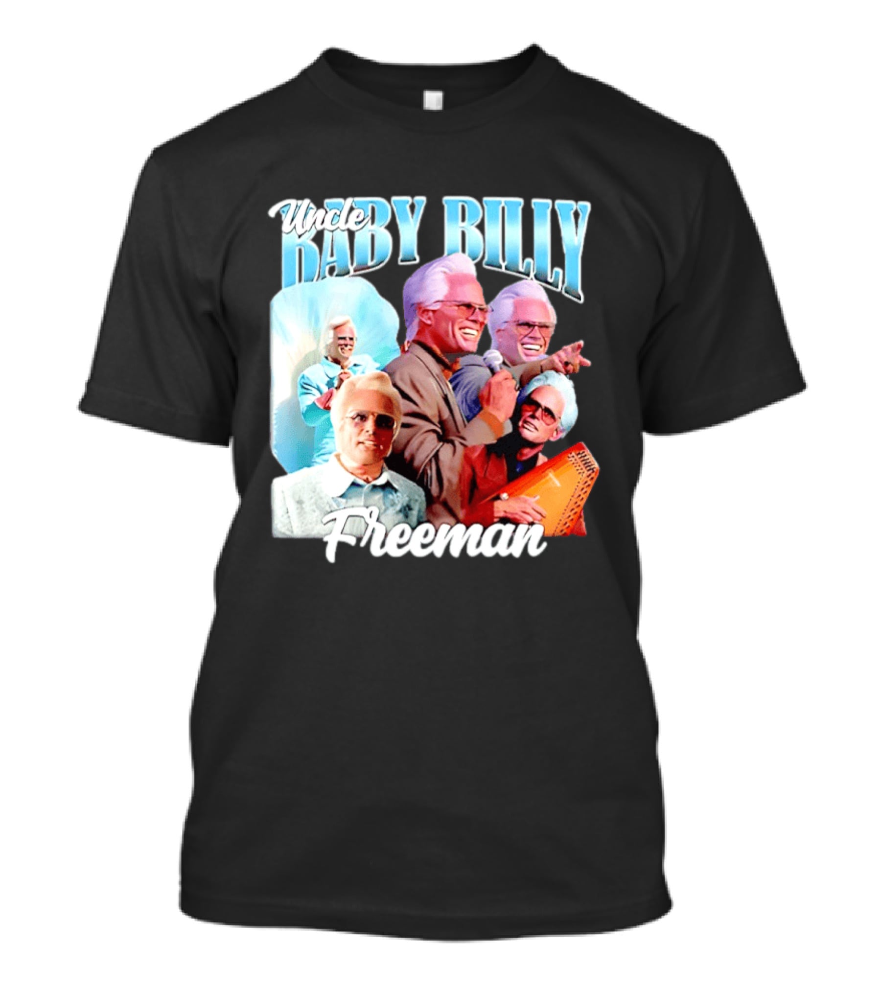 Uncle Baby Billy Freeman Character Collage T-Shirt