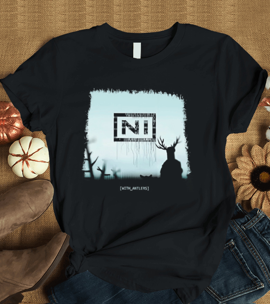 Nine Inch Nails NIN Deer Shadow With Antlers T-Shirt