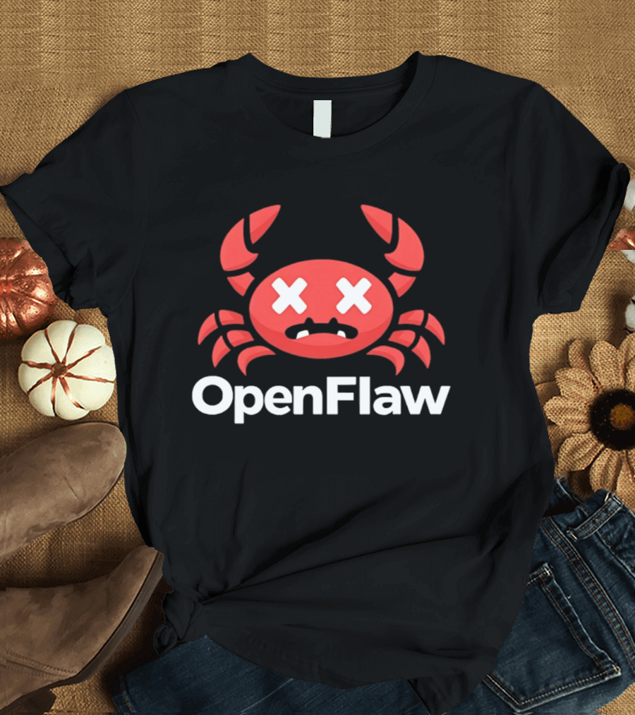 OpenFlaw Crab Icon With Cartoon Style And Fun Expression T-Shirt