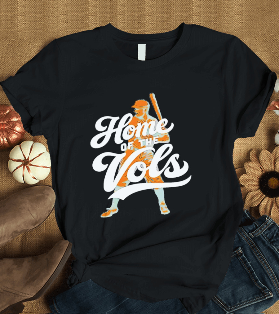Home Of The Vols Baseball Player T-Shirt