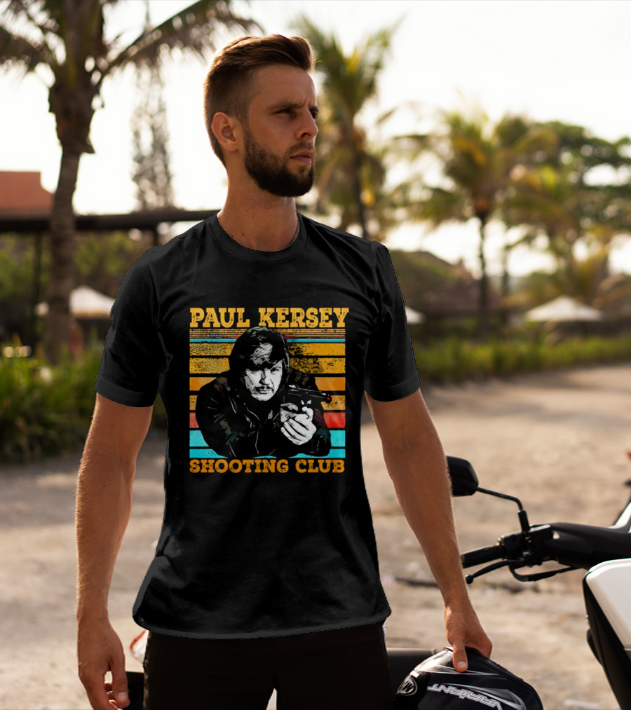 Paul Kersey Shooting Club Retro Style Gunman T-Shirt