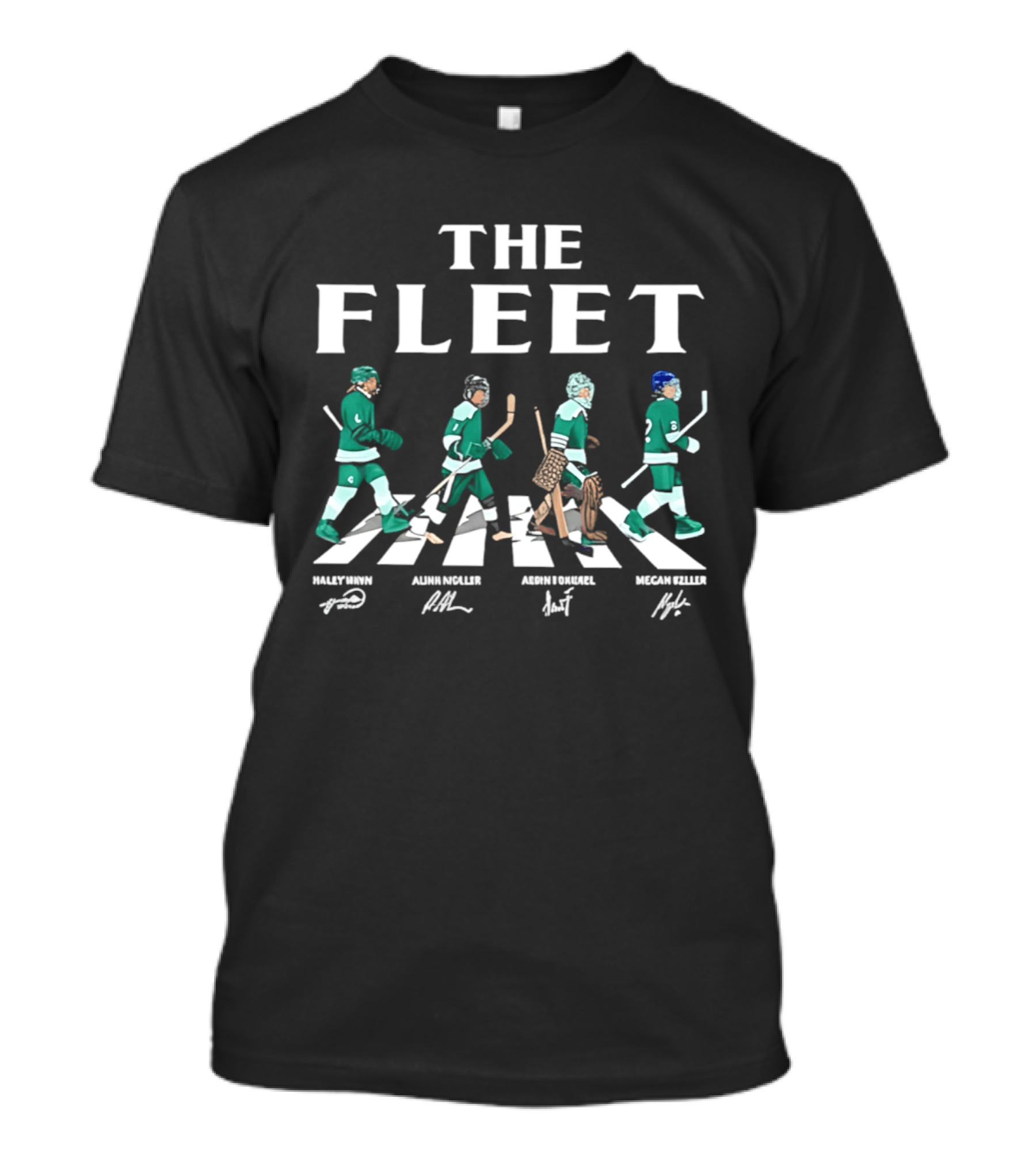 The Fleet Abbey Road Hockey Players PWHL Boston Women's Team T-Shirt