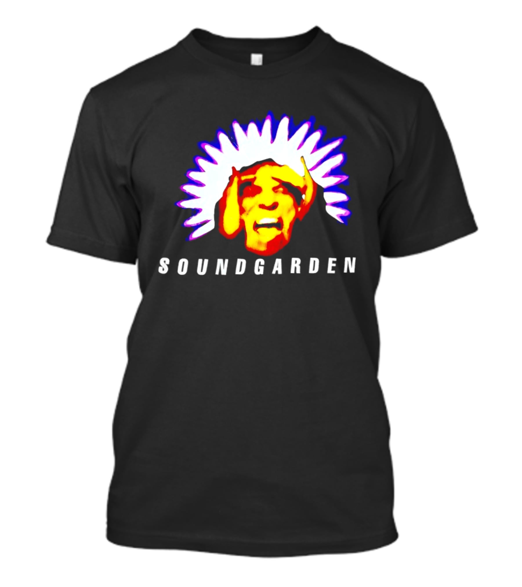 Soundgarden Black Hole Sun Surreal Face Psychedelic T-Shirt