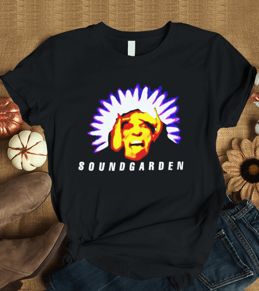 Soundgarden Black Hole Sun Surreal Face Psychedelic T-Shirt