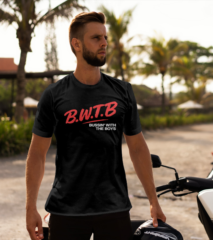 BWTB Bussin' With The Boys Retro Red T-Shirt