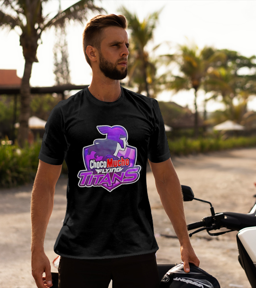 Choco Mucho Flying Titans Purple Shield T-Shirt