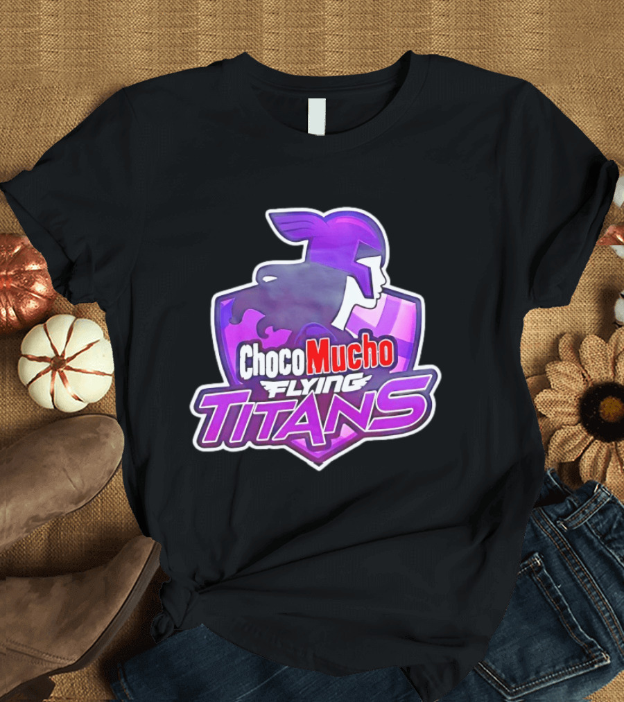 Choco Mucho Flying Titans Purple Shield T-Shirt